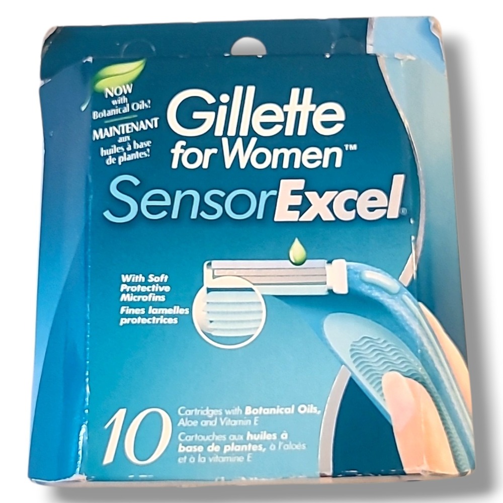 NOS Gillette for Women SensorExcel Razor Refills 10 Ct Sealed 1999 Vintage